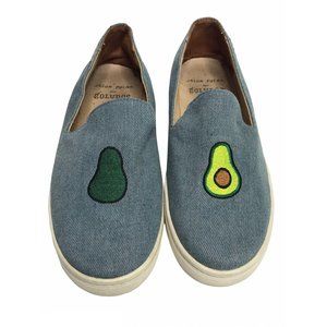 SOLUDOS Avacado Slip On Blue Sneakers Size 7